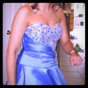 Prom dress- size 8 multicolor with corset back!